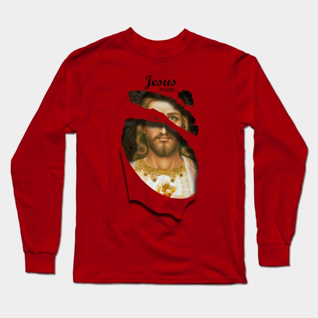 Jesus Inside Long Sleeve T-Shirt by StGeorgeClothing
